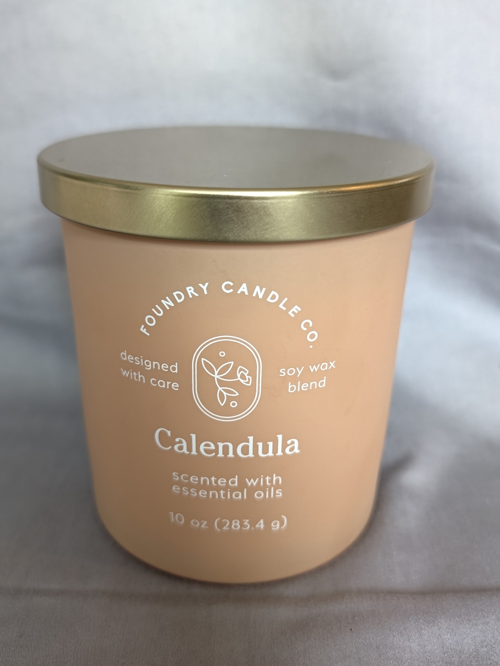 Soy Calendula Scented Candle By Foundry Candle Co.